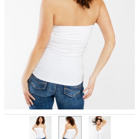 KISMET Tube Top White Bodycon Medium Sexy Tube Top - Picture 3 of 7